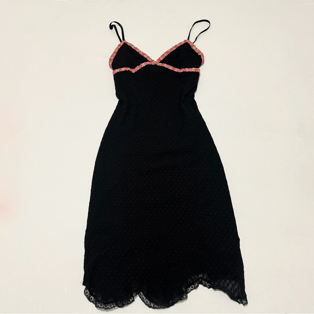 Vintage Betsey Johnson New York Swiss Dot Dress Size:S